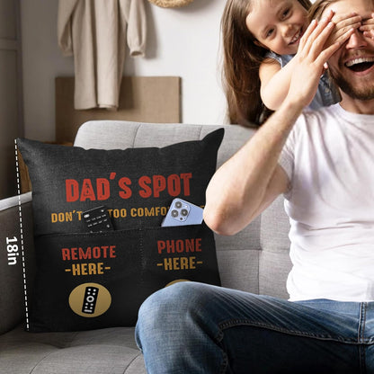 Father's Day Gifts for Dad, Best Dad Tumbler with Card & Pillow Cover Gift Set, Funny Cool Gifts for Dad Husband, Dad Birthday Gifts from Daughter Wife Son(20Oz, Black)